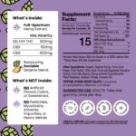 Delta-9 THC Gummies - Organic Hemp Derived - HYBRID - Mixed Berry-supplement facts