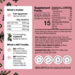 Delta-9 THC Gummies - Organic Hemp Derived - SATIVA - Strawberry Lemonade-Supplement-Facts