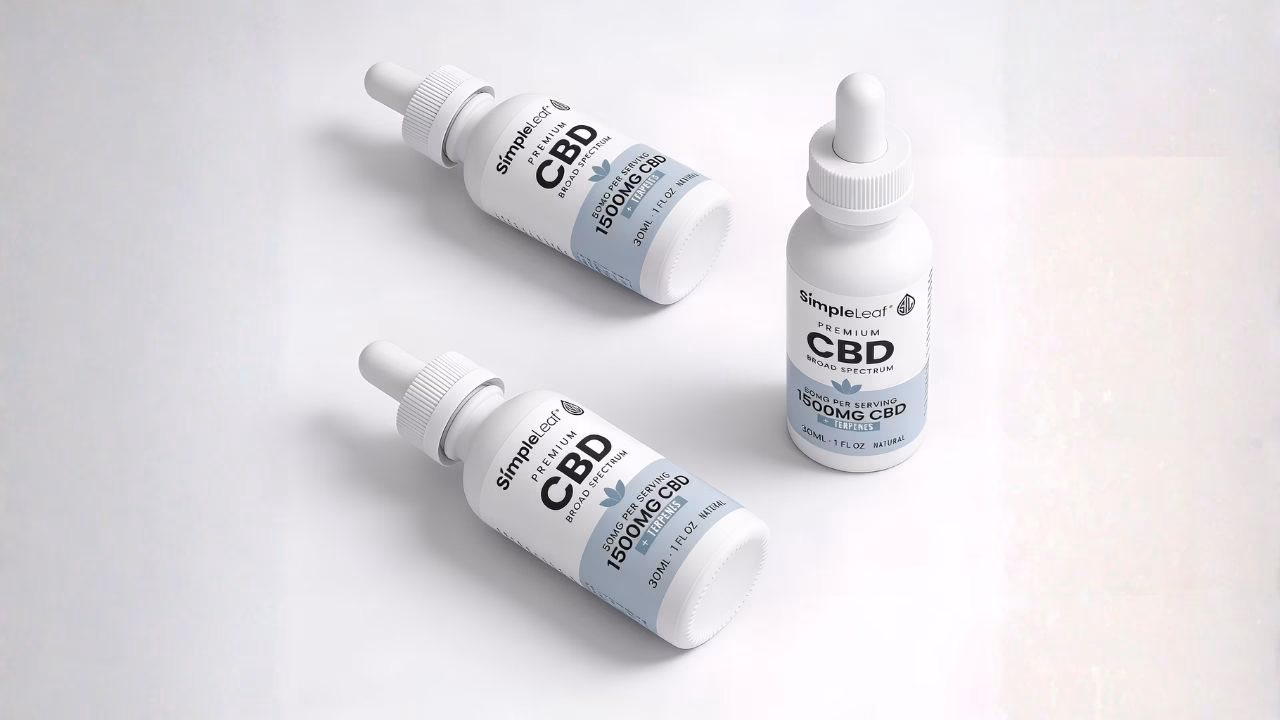 Best THC-free CBD products including gummies, oils, and topicals from Simple Leaf for calm, focus, and daily wellness without THC
