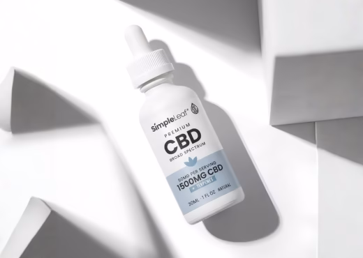 CBD oil with natural hemp terpenes myrcene caryophyllene pinene linalool citral