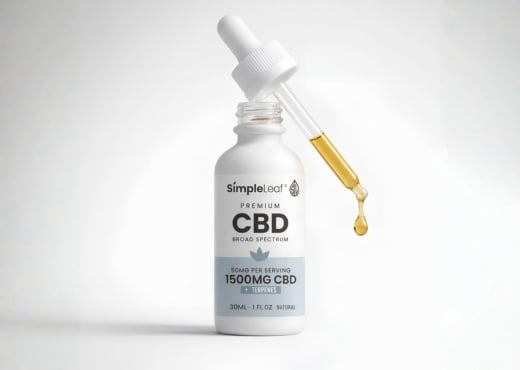 Using broad spectrum CBD oil tincture under the tongue