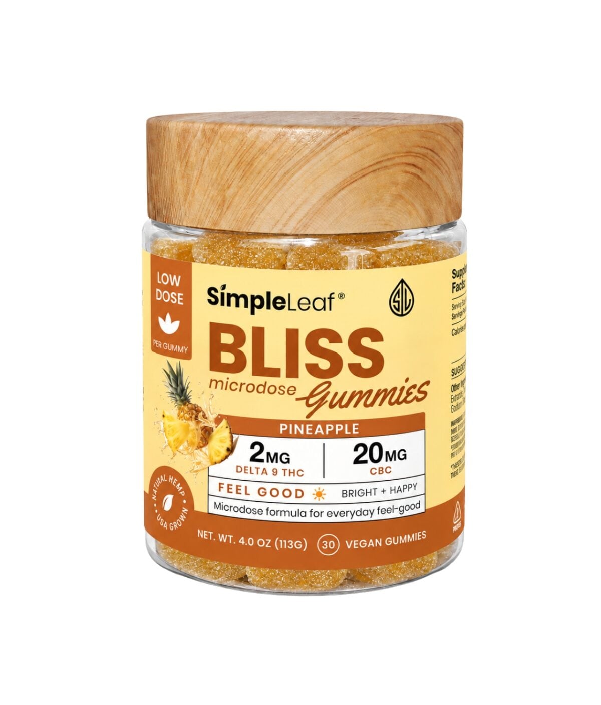 CBC THC Microdose Gummies - Pineapple BLISS